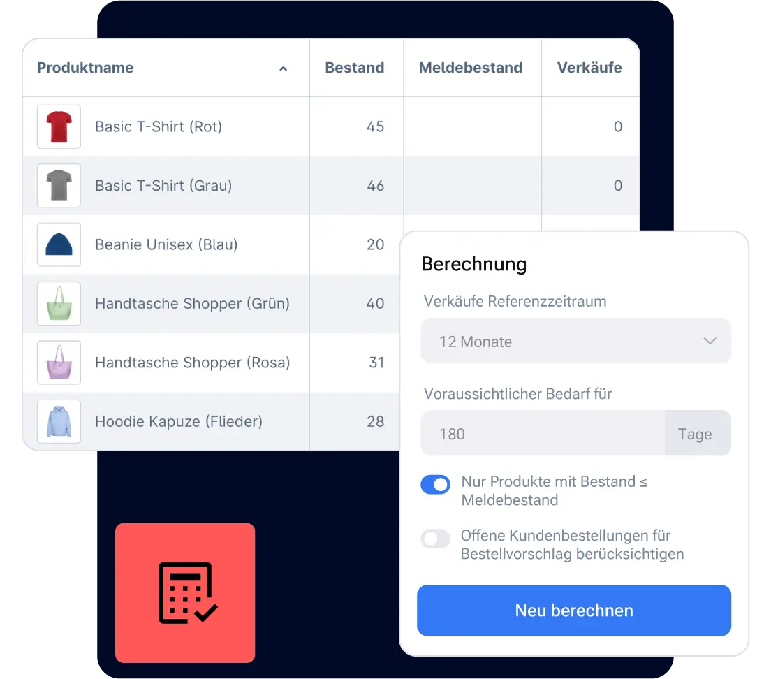 Pickware WMS intelligente Bedarfsplanung